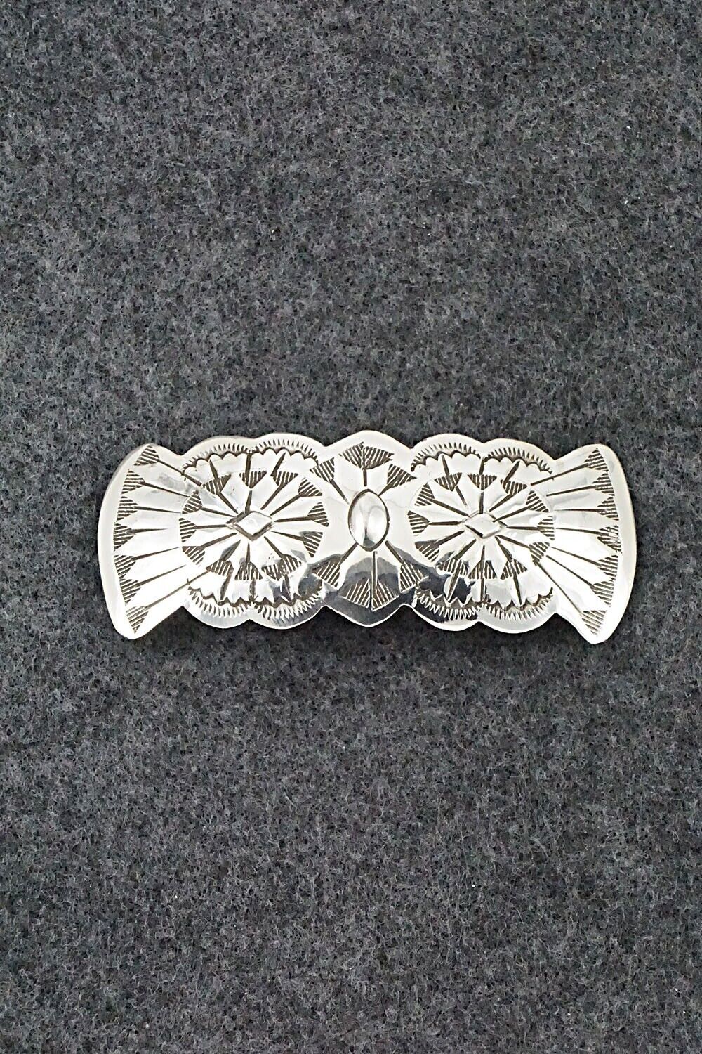 Sterling Silver Hair Barrette - Arlene Soce