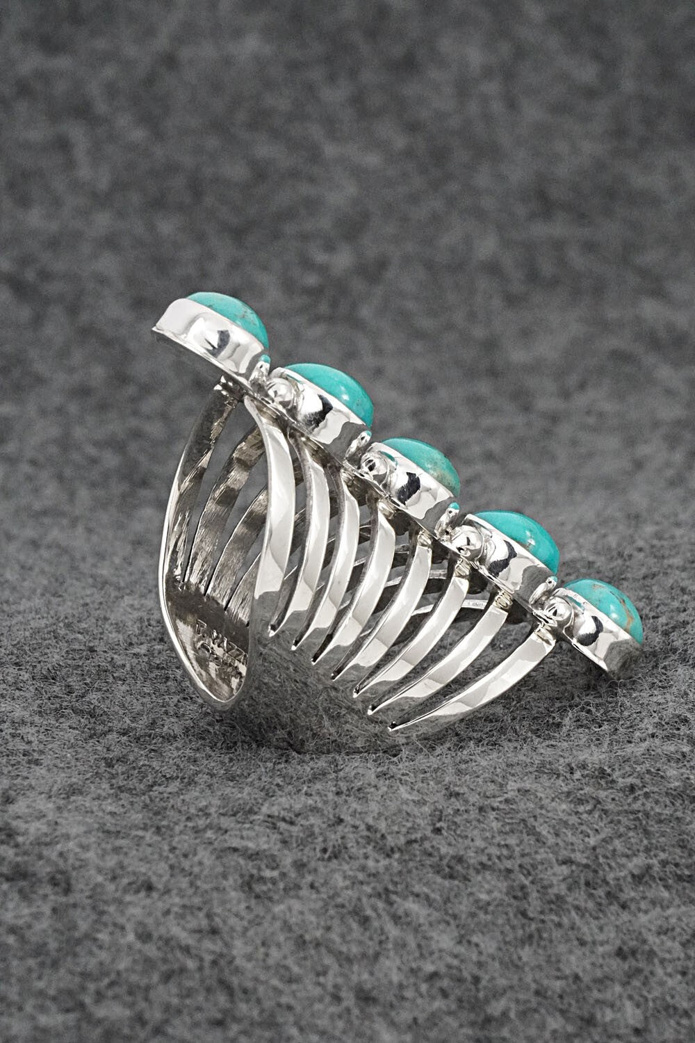 Turquoise & Sterling Silver Ring - Thomas Yazzie - Size 9