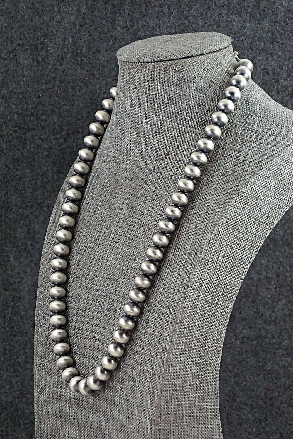 Sterling Silver Navajo Pearl Necklace - Bryannen Halwood