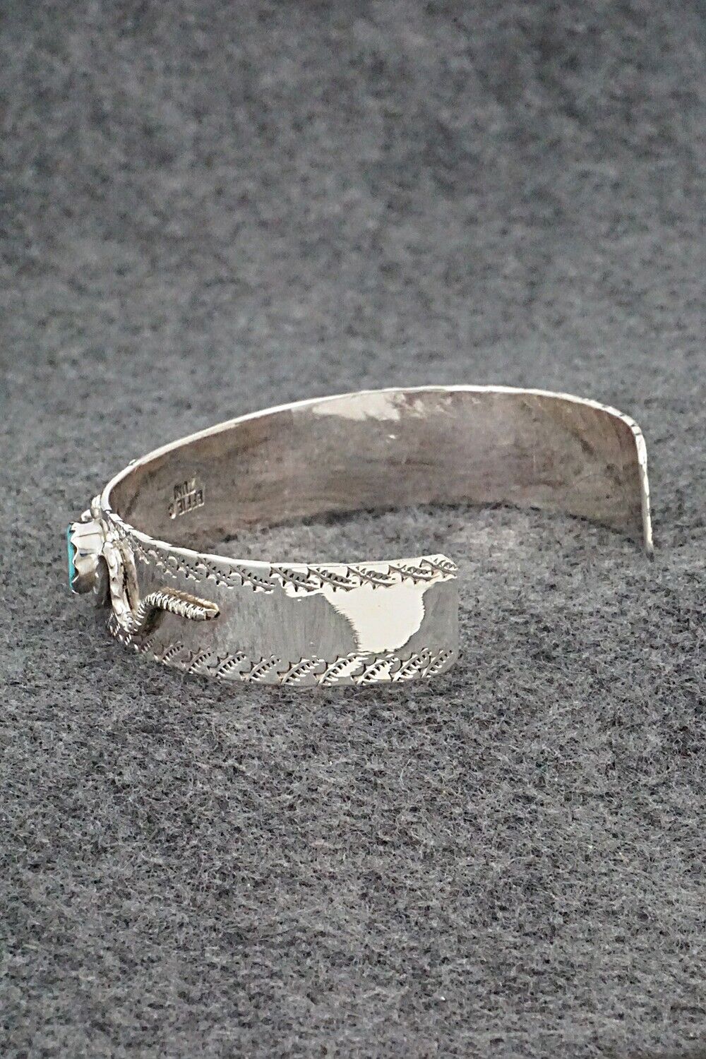 Turquoise, Coral & Sterling Silver Bracelet - Joy Calavaza