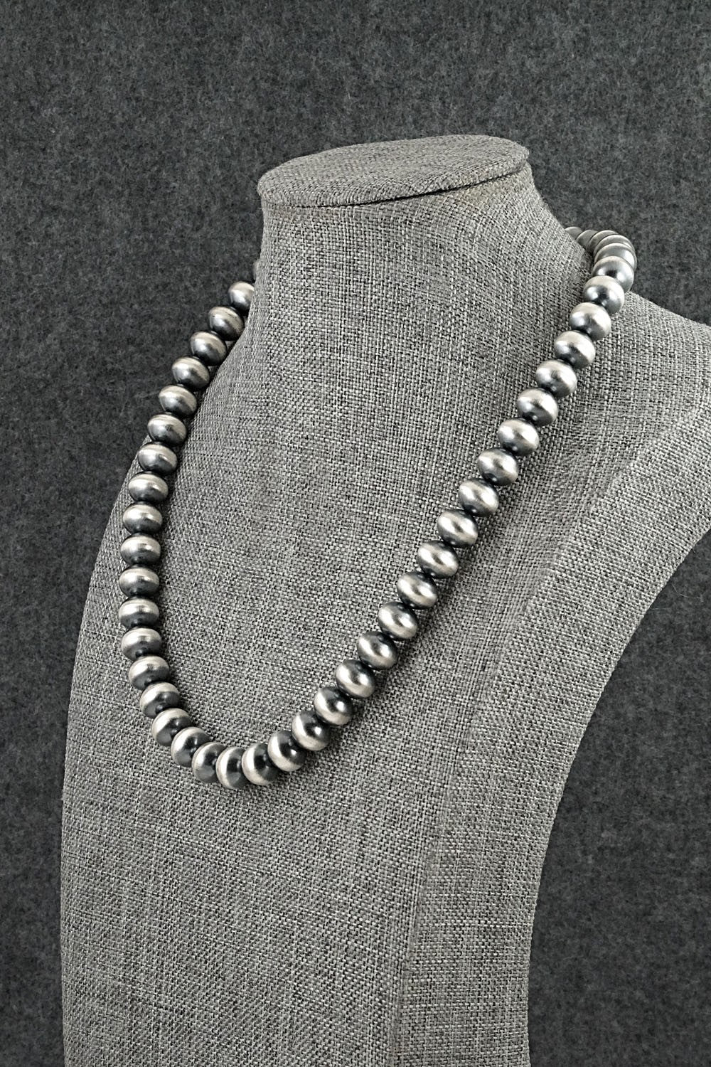 Sterling Silver Navajo Pearl Necklace 18" - Tonisha Haley