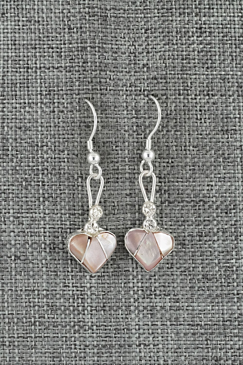 Mother of Pearl Inlay & Sterling Silver Earrings - Ola Eriacho