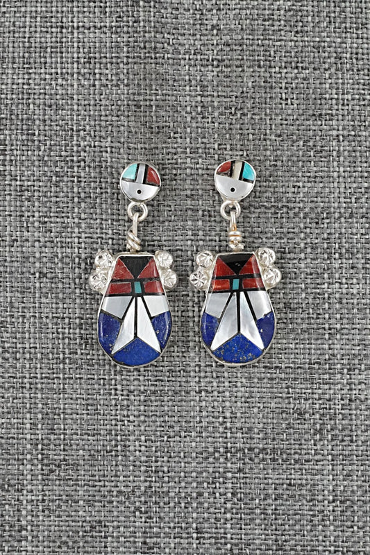 Multi-Stone Inlay & Sterling Silver Earrings - Ola Eriacho