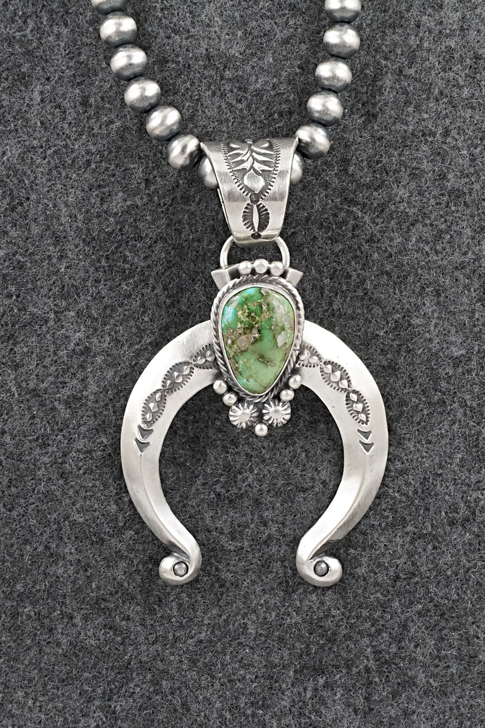 Turquoise & Sterling Silver Necklace - Samuel Yellowhair