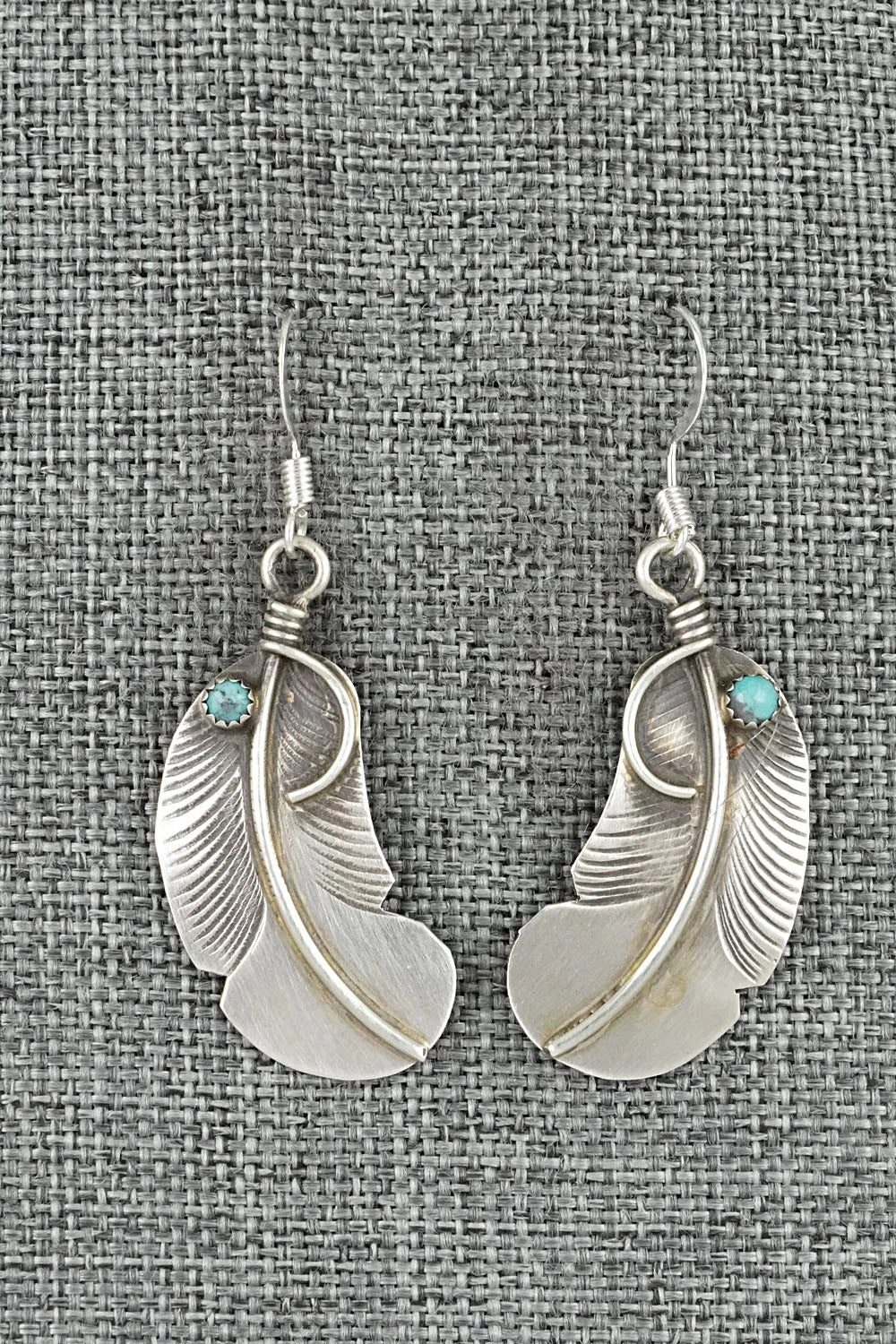 Turquoise & Sterling Silver Earrings - Chris Charlie
