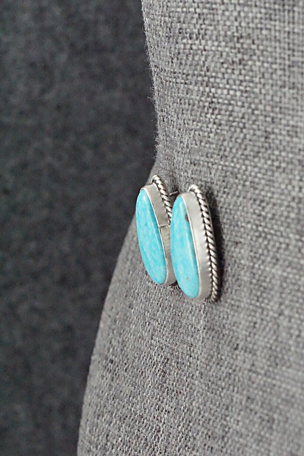 Turquoise & Sterling Silver Necklace and Earrings Set - Rena Begay