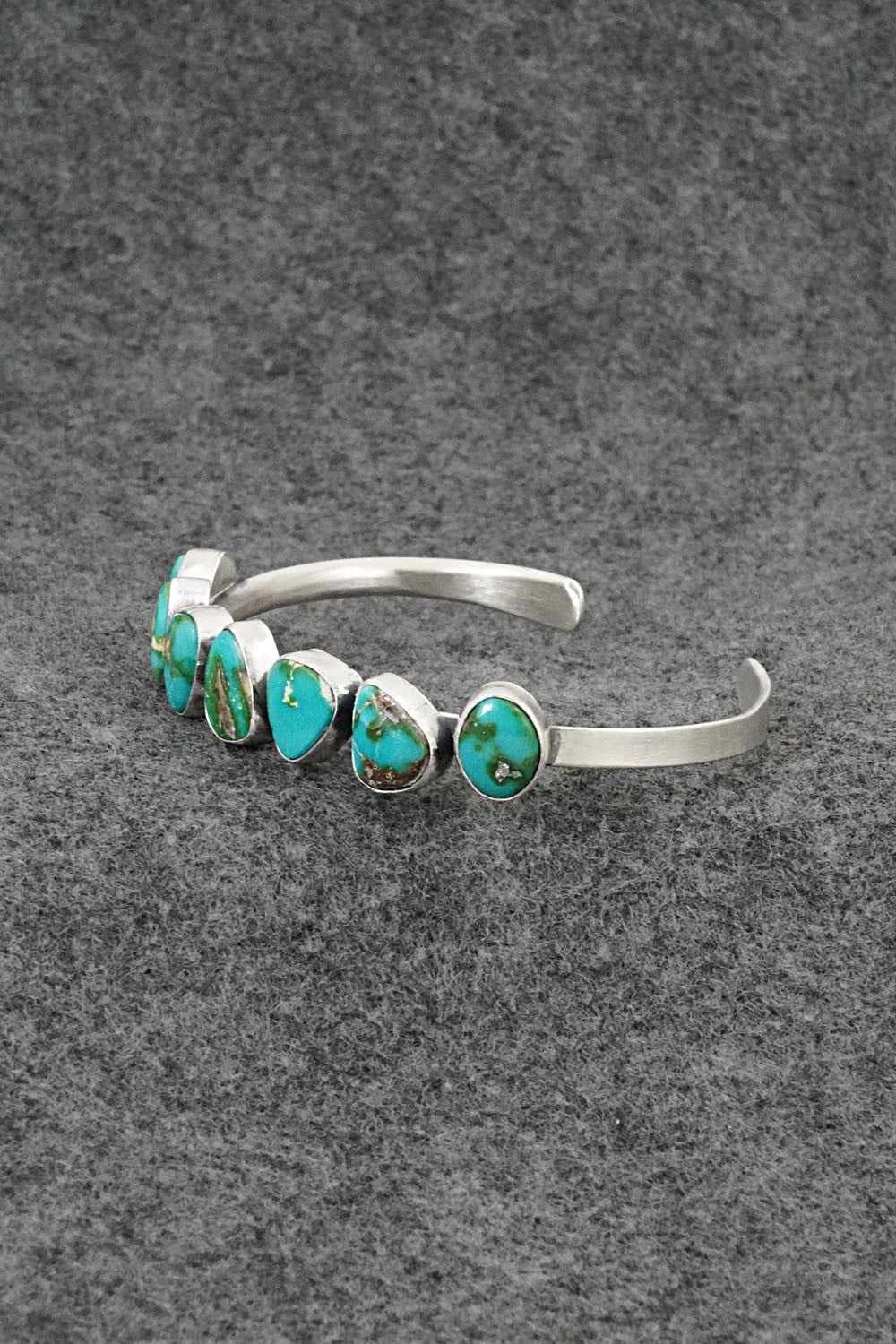 Turquoise & Sterling Silver Bracelet - Tom Lewis