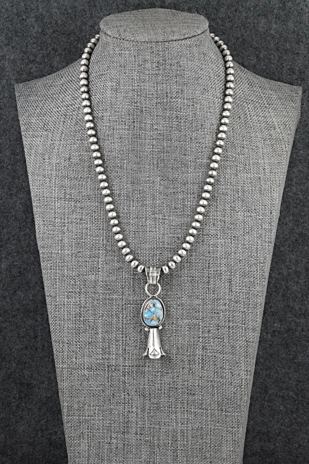 Turquoise & Sterling Silver Necklace - Sharon McCarthy