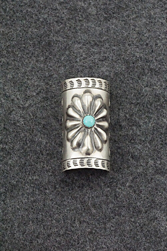Turquoise & Sterling Silver Hair Pin - Arlene Soce