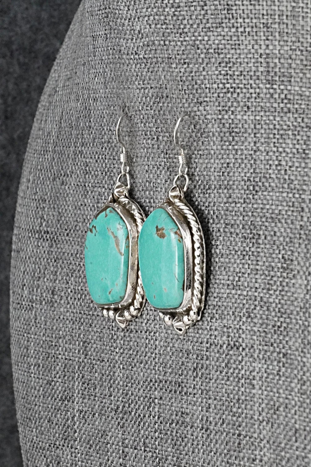 Turquoise & Sterling Silver Earrings - Rena Shelly