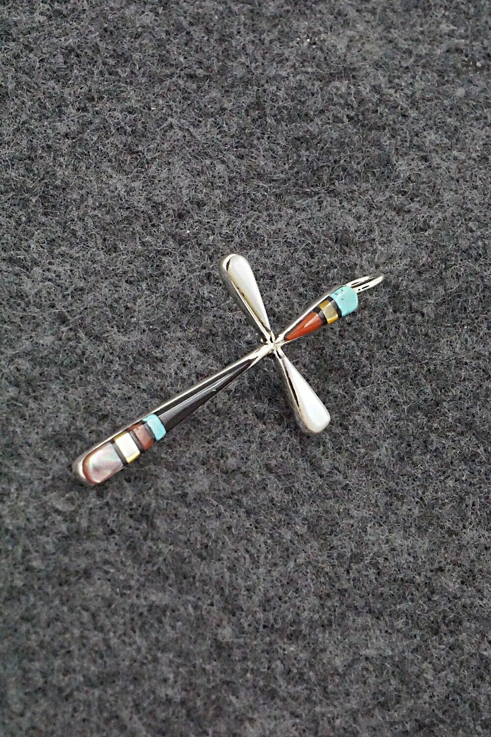 Multi Stone & Sterling Silver Pendant - Sylvester Noche