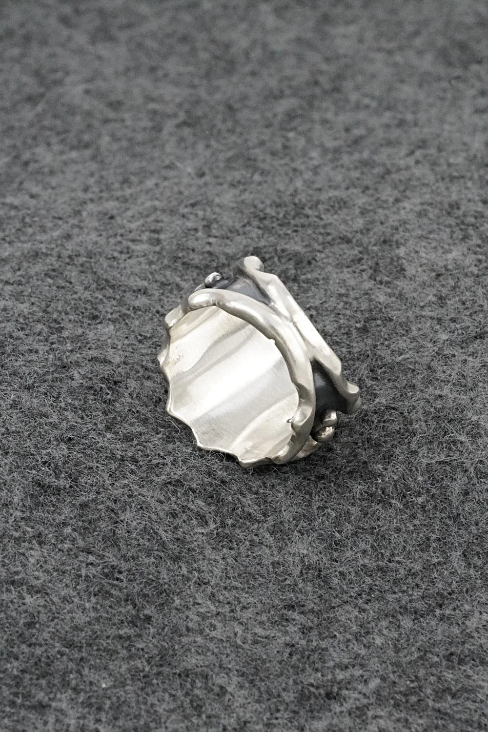 Turquoise & Sterling Silver Ring - Genevieve Francisco - Size 7
