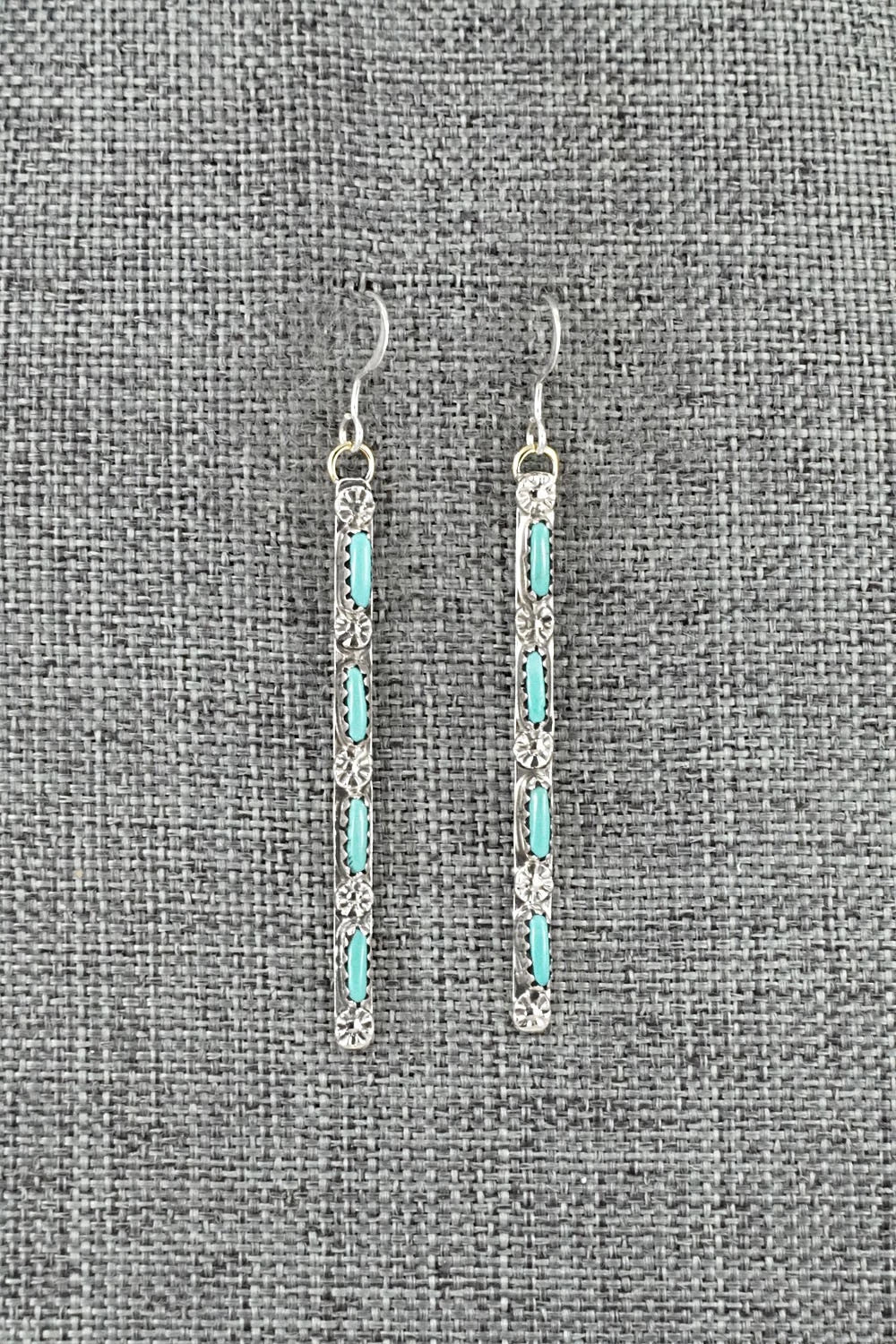 Turquoise & Sterling Silver Earrings - Murray Hannaweeka