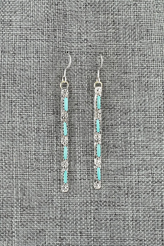Turquoise & Sterling Silver Earrings - Murray Hannaweeka
