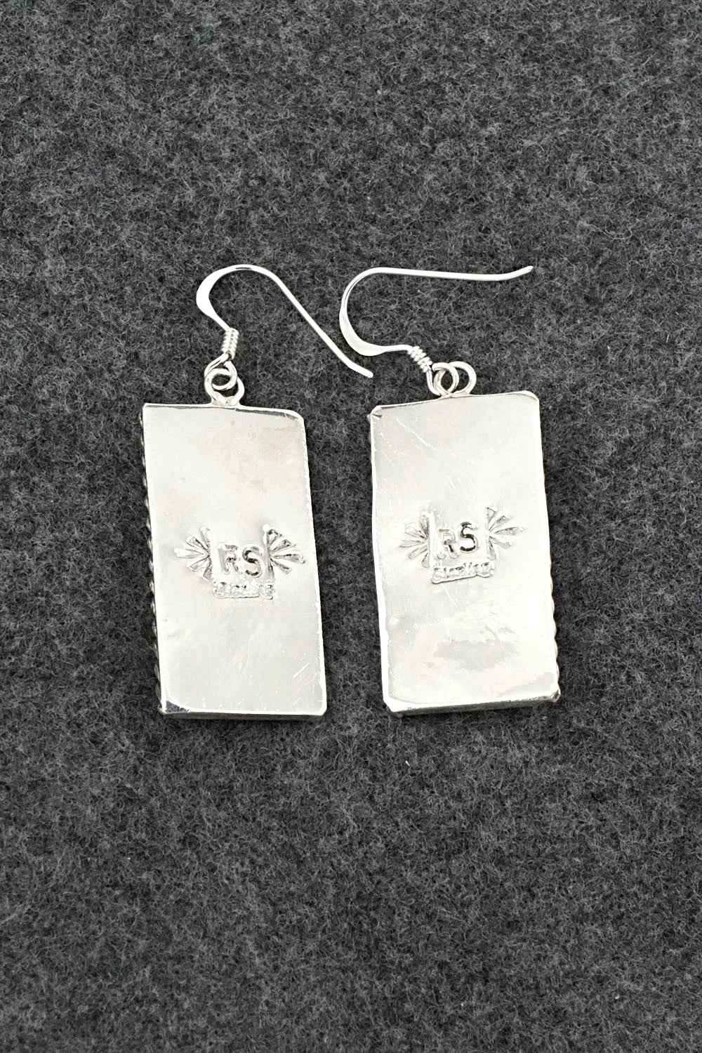 Turquoise, Coral & Sterling Silver Earrings - Ronnie Spencer