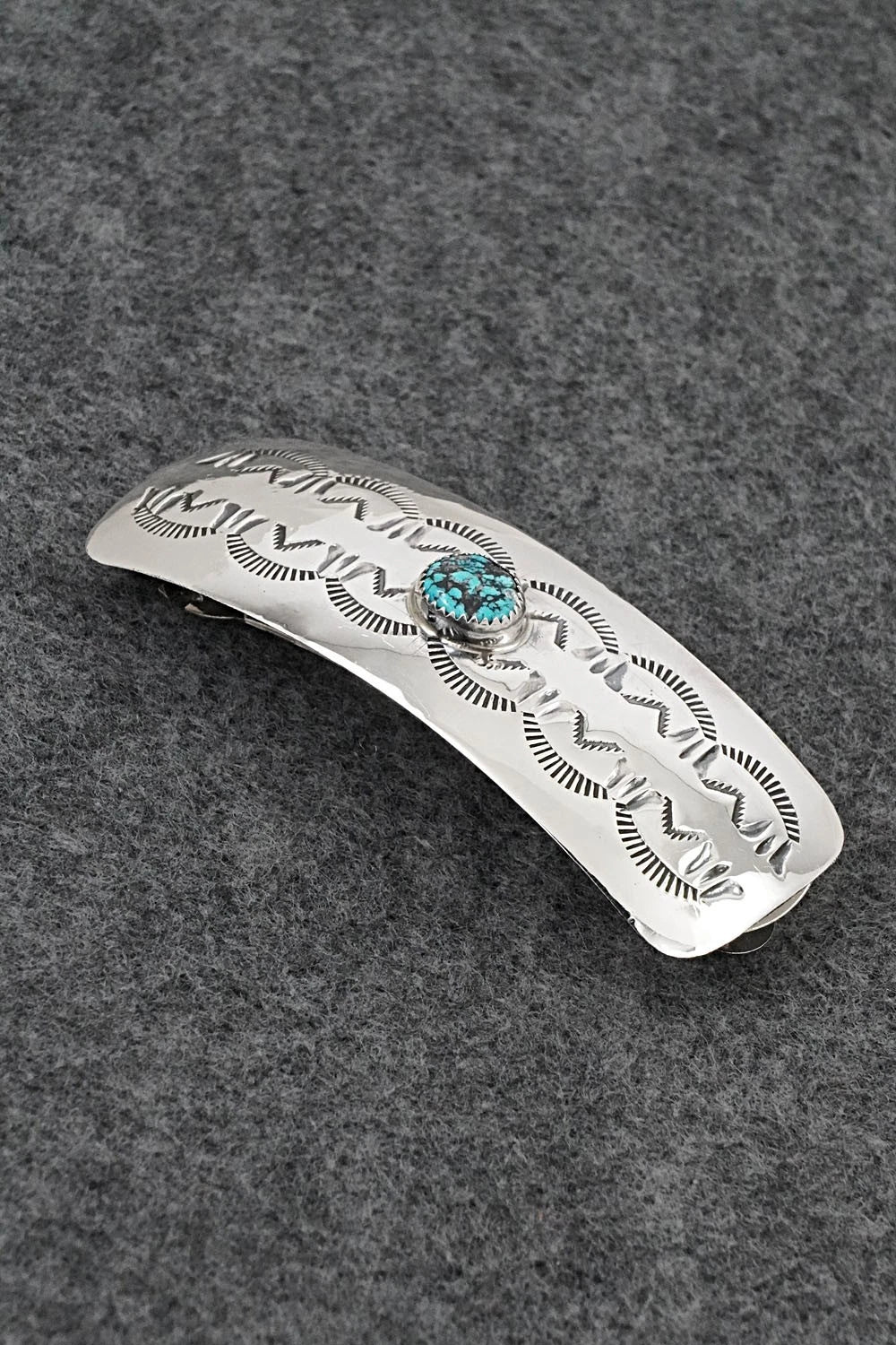 Turquoise & Sterling Silver Hair Barrette - Jolene Begay