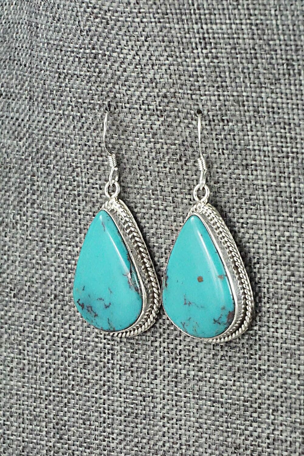 Turquoise & Sterling Silver Earrings - Sharon McCarthy