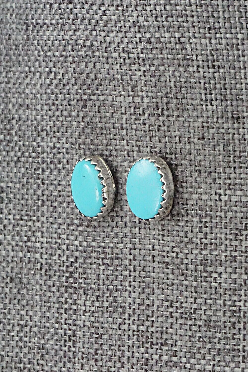 Turquoise & Sterling Silver Earrings - Annie Spencer