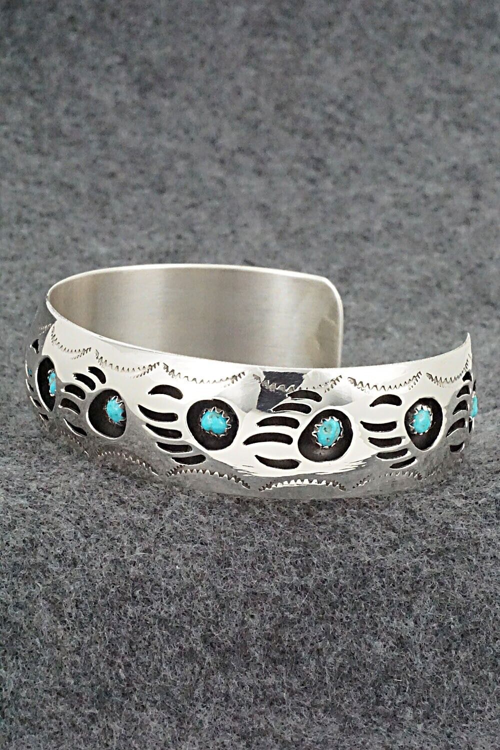 Turquoise & Sterling Silver Bracelet - Pearlene Spencer