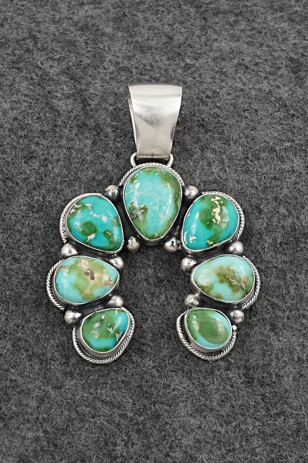 Turquoise & Sterling Silver Pendant - Paul Livingston