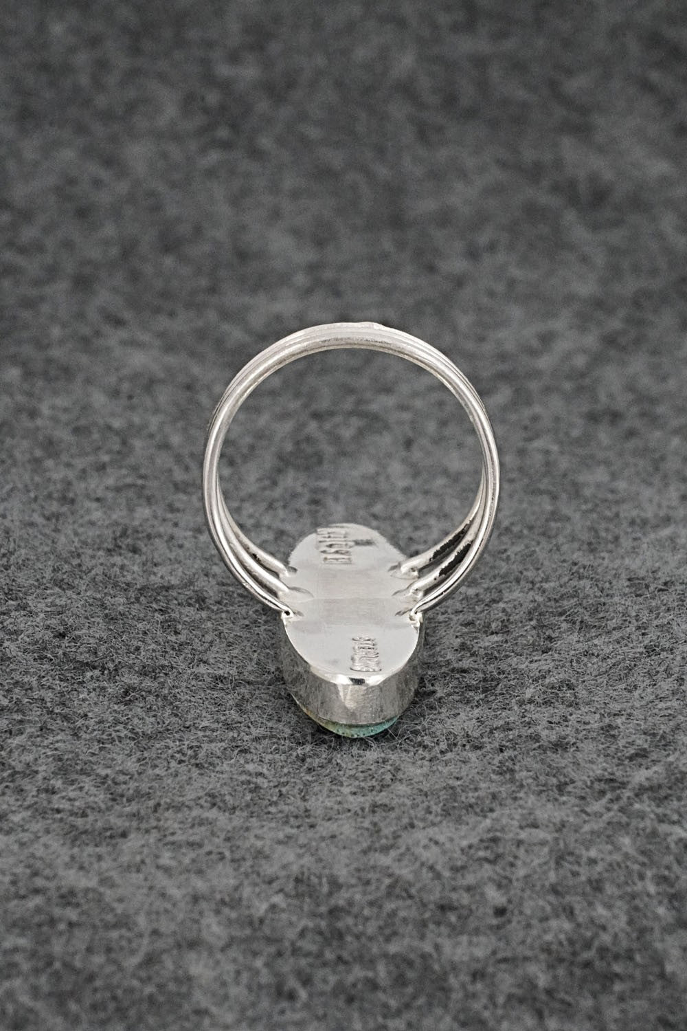 Turquoise & Sterling Silver Ring - Harold Smith - Size 9