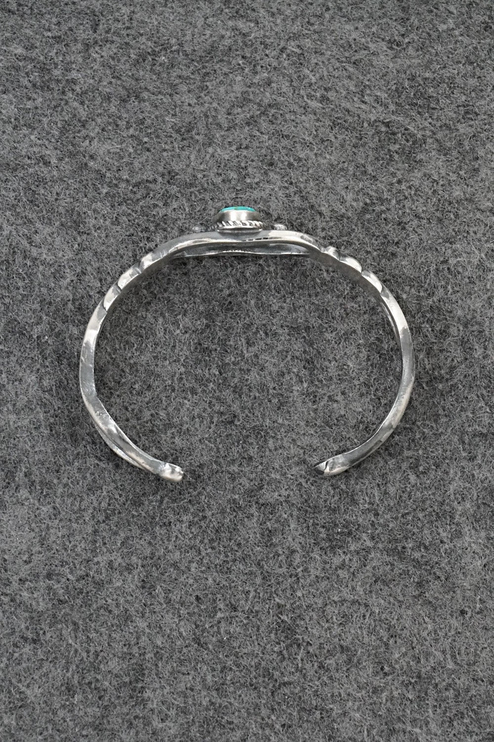 Turquoise & Sterling Silver Bracelet - Harrison Bitsue