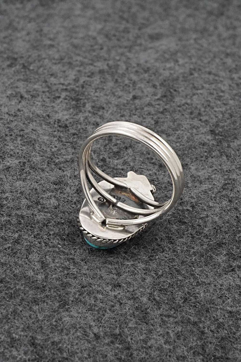 Turquoise & Sterling Silver Ring - Rena Begay - Size 8.5