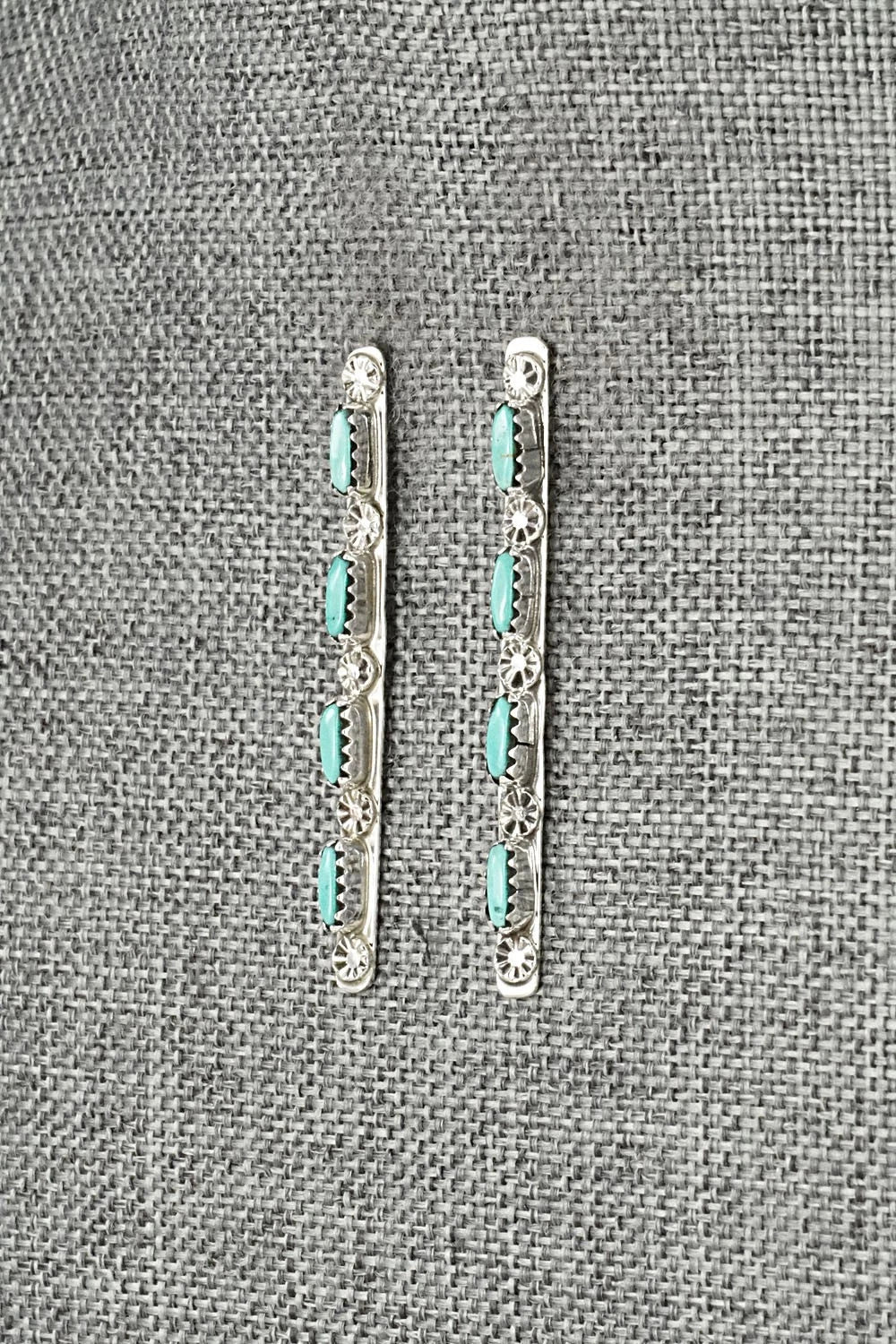 Turquoise & Sterling Silver Earrings - Murray Hannaweeka