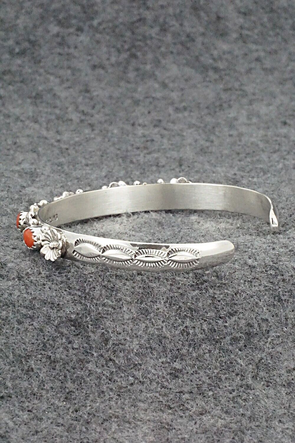 Coral & Sterling Silver Bracelet - Harris Largo