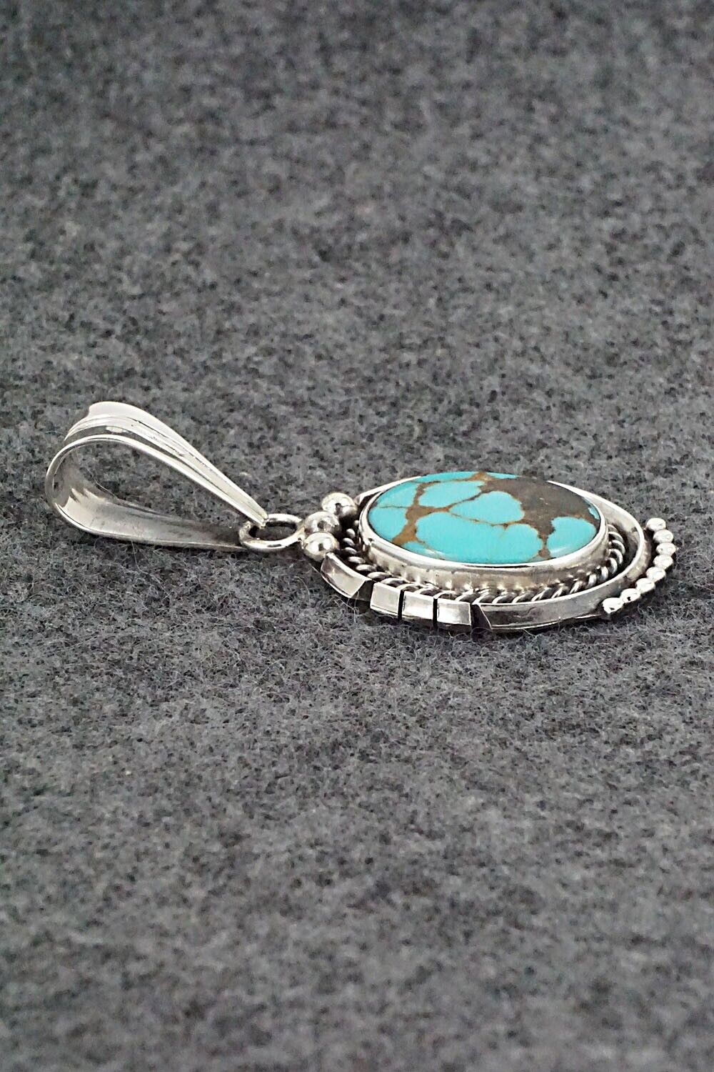 Turquoise & Sterling Silver Pendant - Samuel Yellowhair