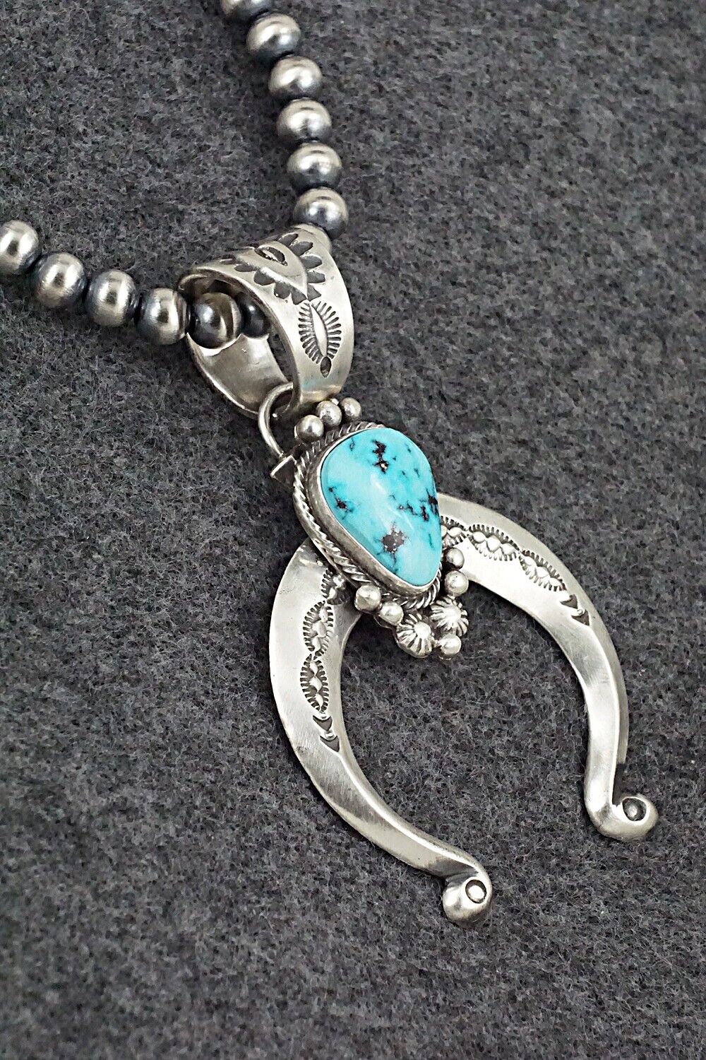 Turquoise & Sterling Silver Necklace - Samuel Yellowhair