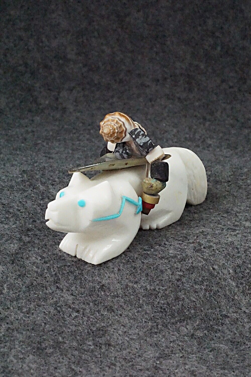 Wolf Zuni Fetish Carving - Michael Laweka