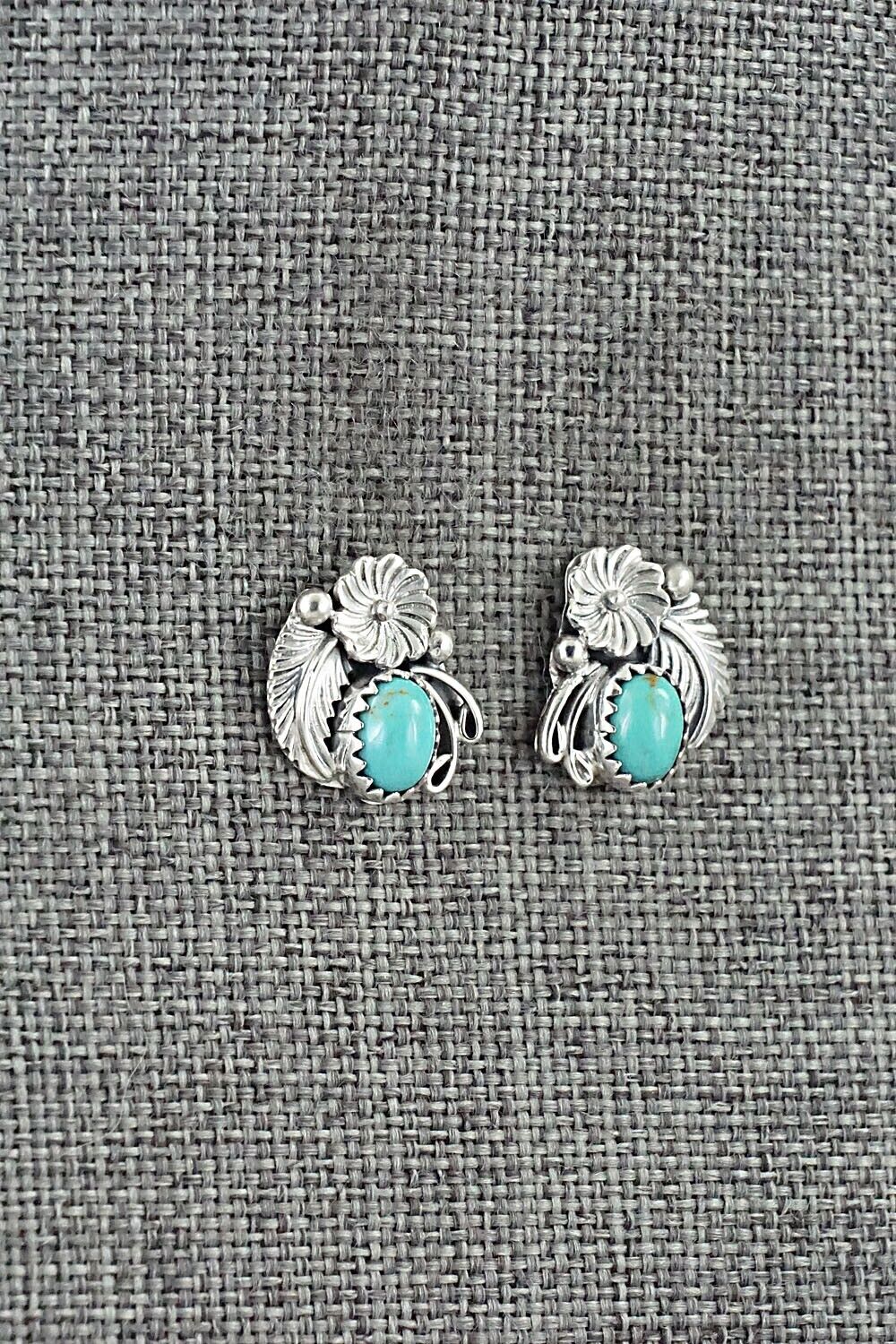 Turquoise & Sterling Silver Earrings - Rita Largo