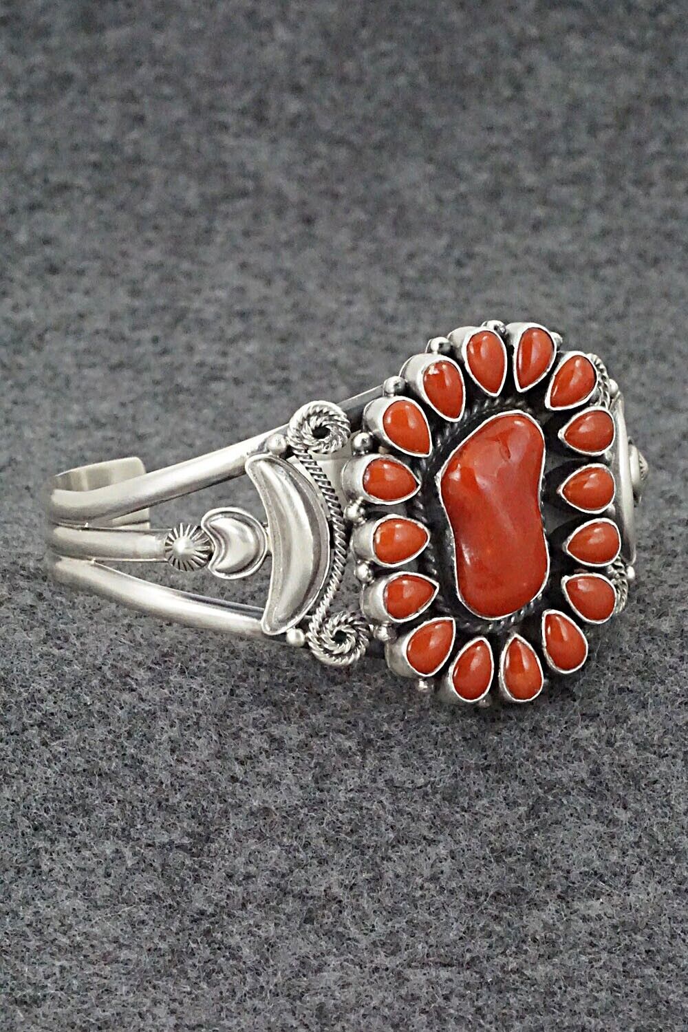Coral & Sterling Silver Bracelet - Derrick Gordon