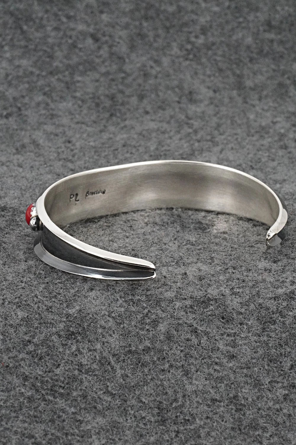 Turquoise, Coral & Sterling Silver Bracelet - Paul Largo