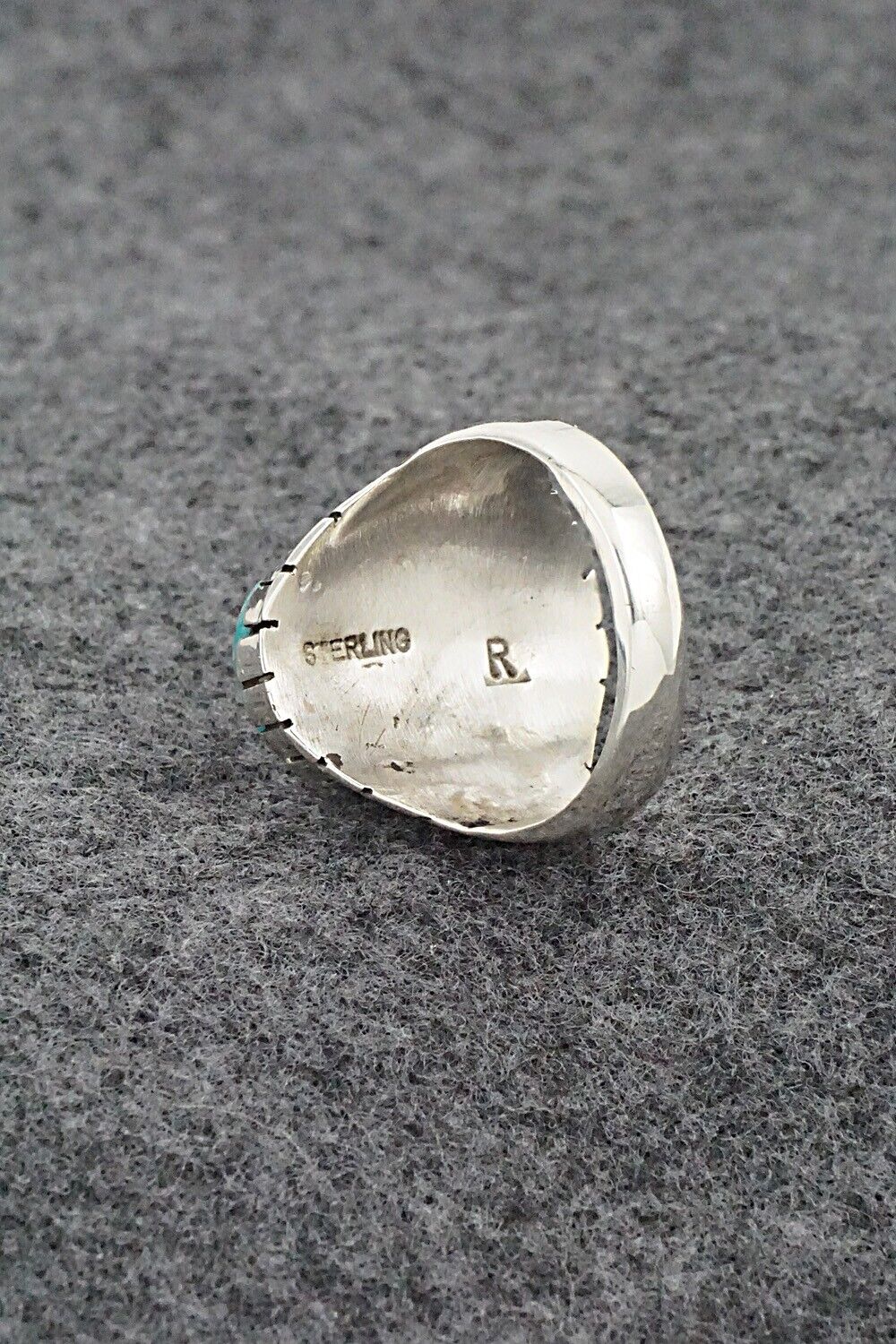 Turquoise & Sterling Silver Ring - Trevor Jack - Size 10