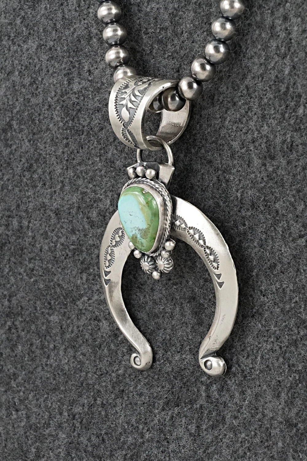 Turquoise & Sterling Silver Necklace - Samuel Yellowhair