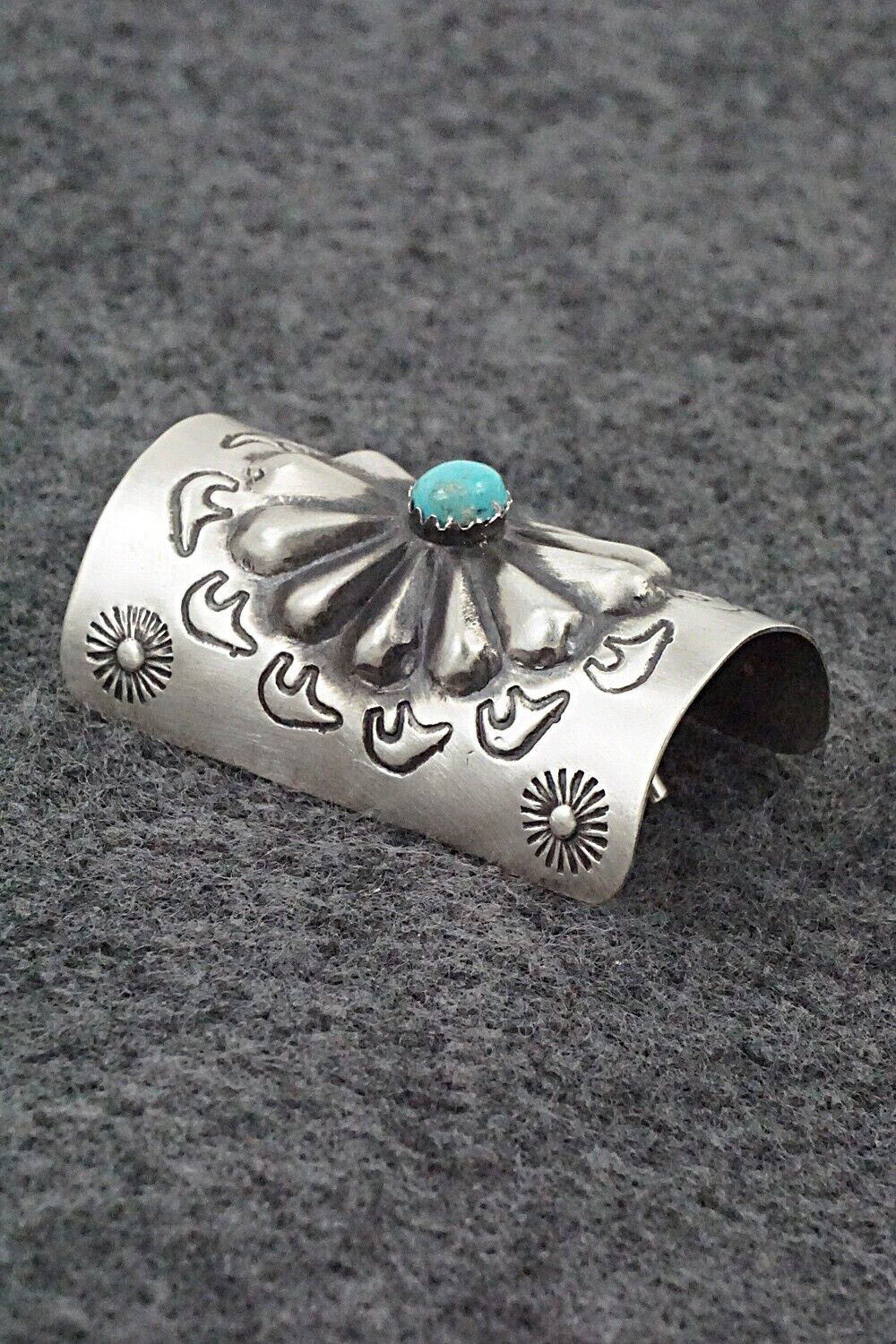 Turquoise & Sterling Silver Hair Pin - Arlene Soce