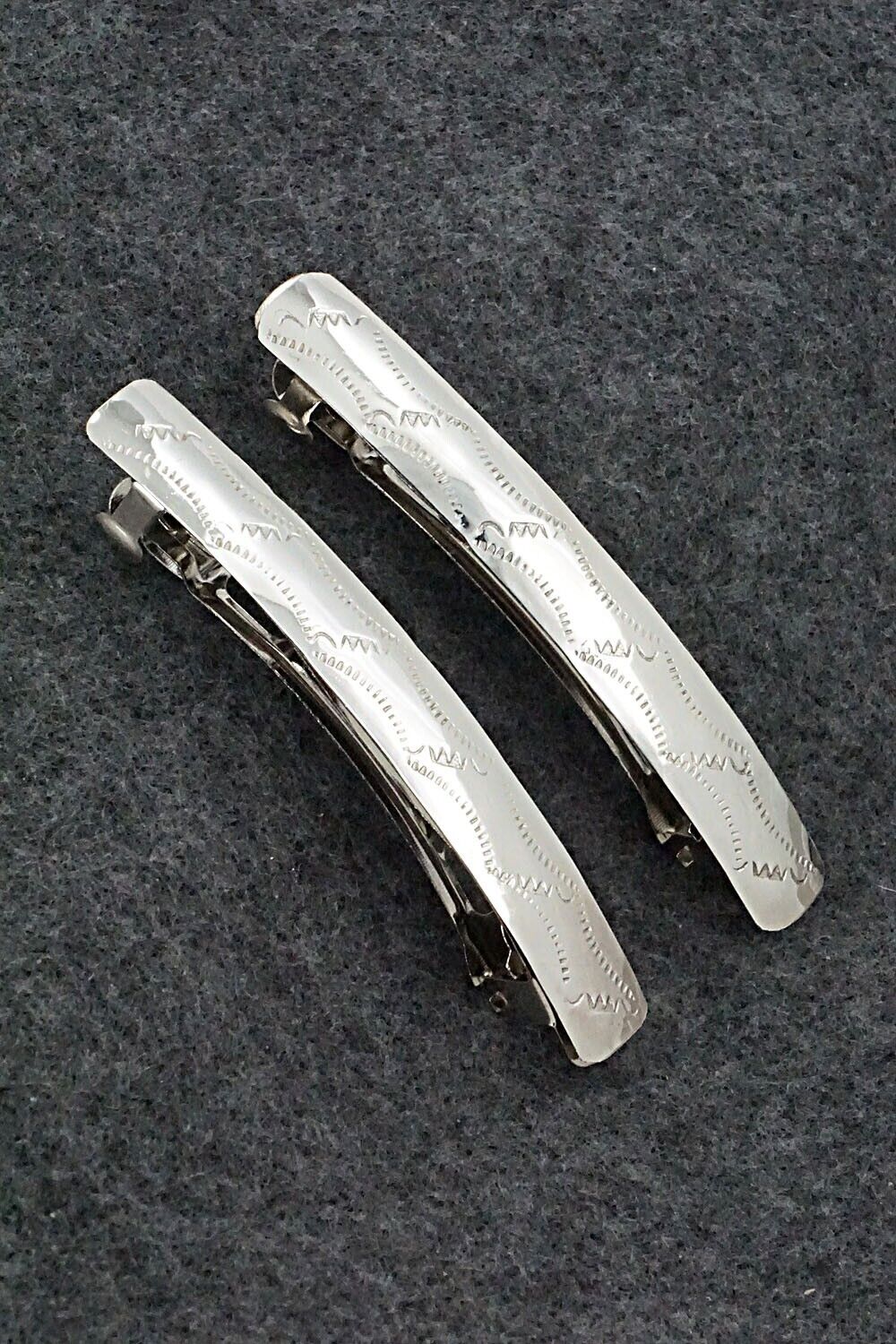 Sterling Silver Hair Barrettes - Randall Dalgai