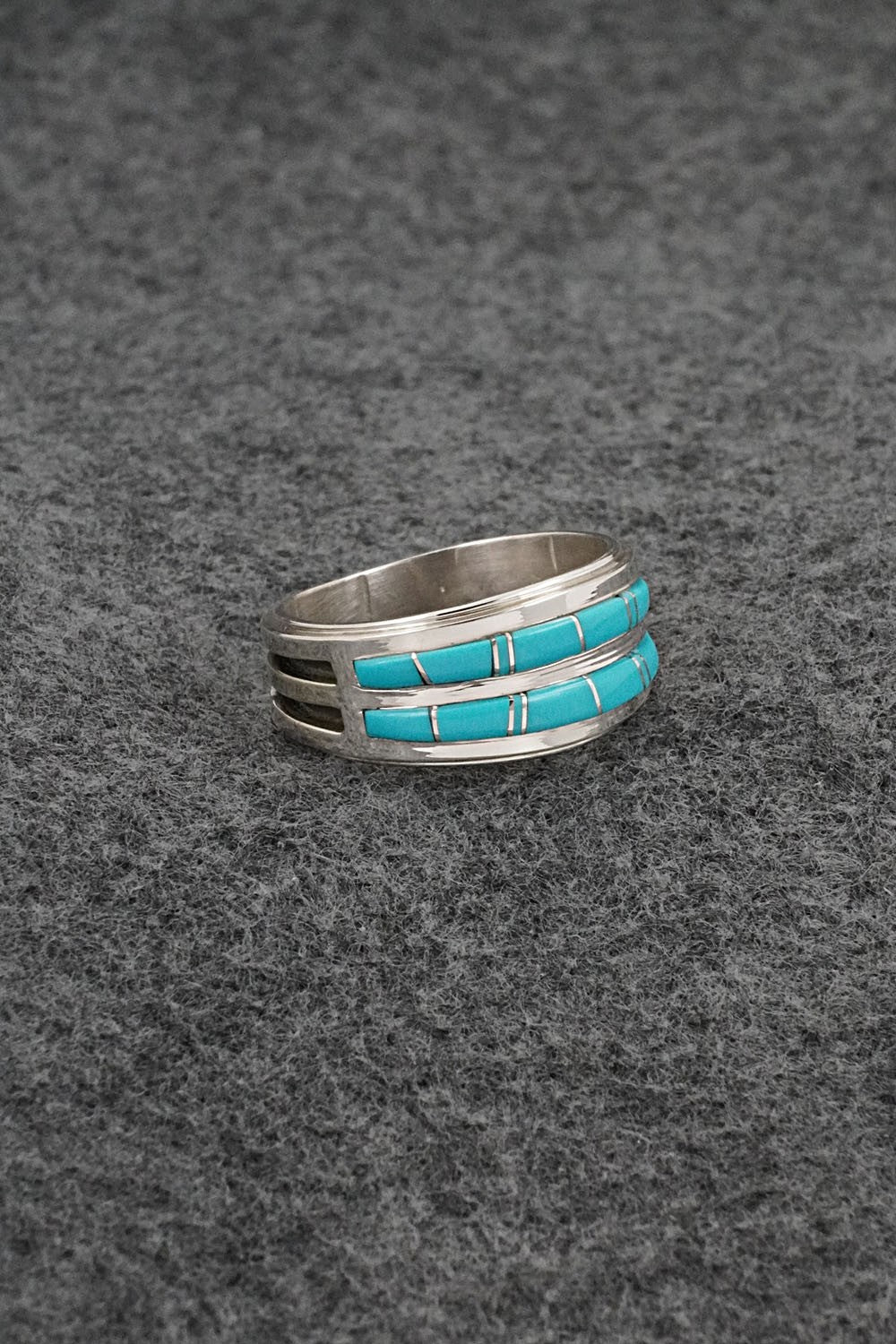 Turquoise & Sterling Silver Ring - Wilbert Muskett Jr. - Size 11