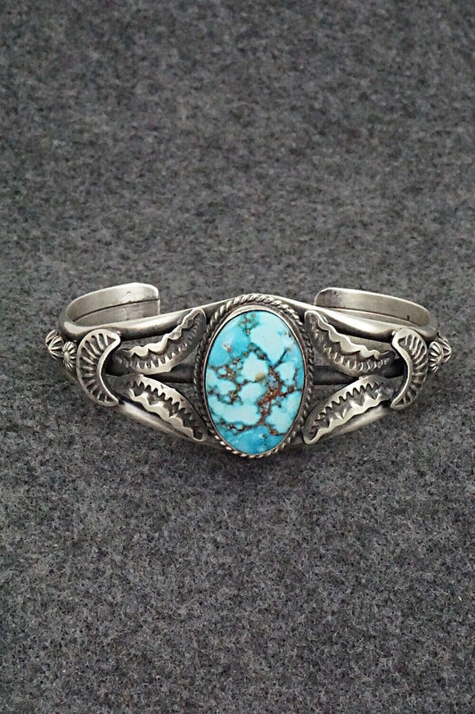Turquoise & Sterling Silver Bracelet - Gilbert Tom