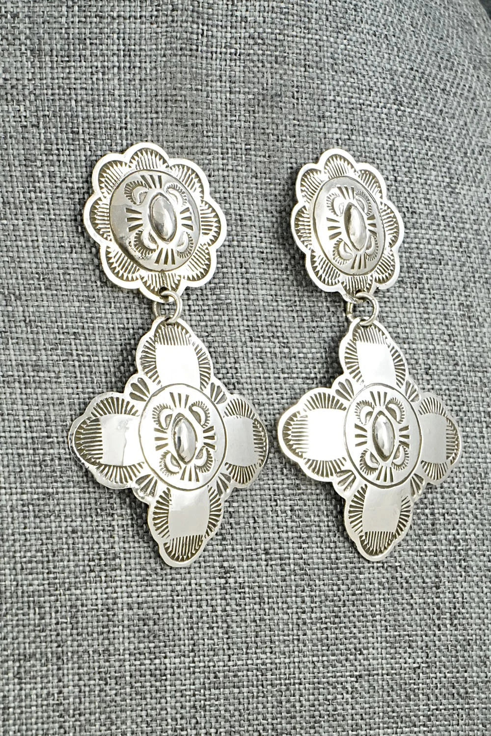 Sterling Silver Earrings - Bertha Begay