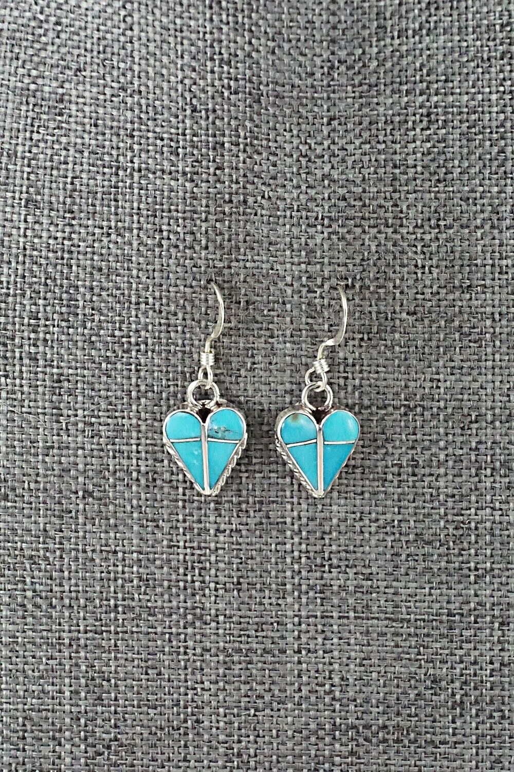 Turquoise and Sterling Silver Earrings - Velda Nastacio