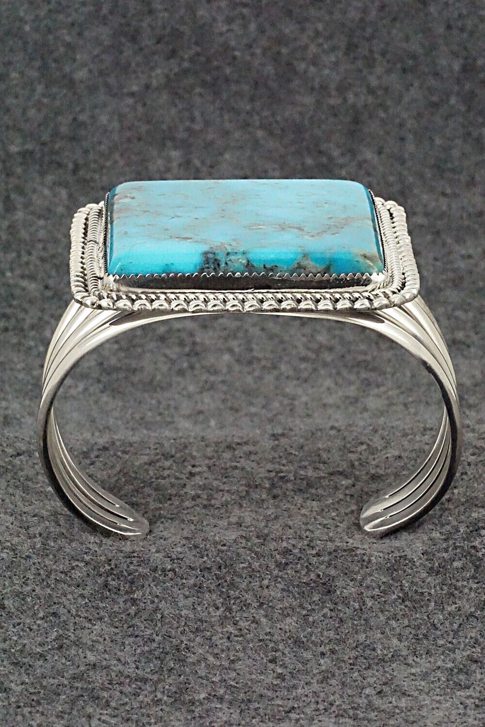 Turquoise & Sterling Silver Bracelet - Leslie Nez