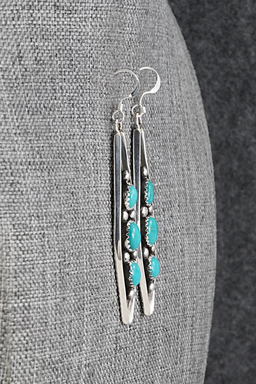 Turquoise & Sterling Silver Earrings - Paul Largo