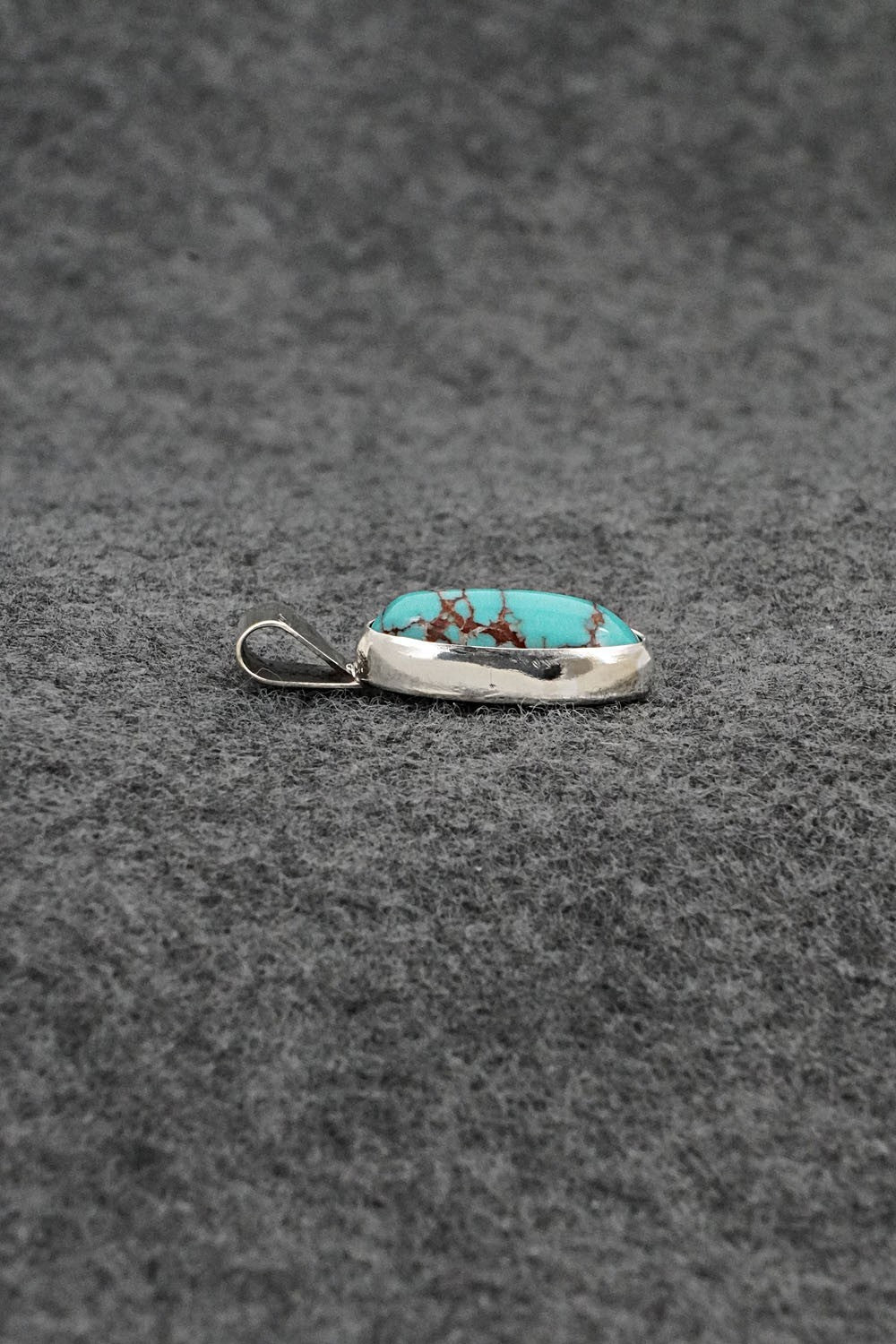 Turquoise & Sterling Silver Pendant - Rena Begay