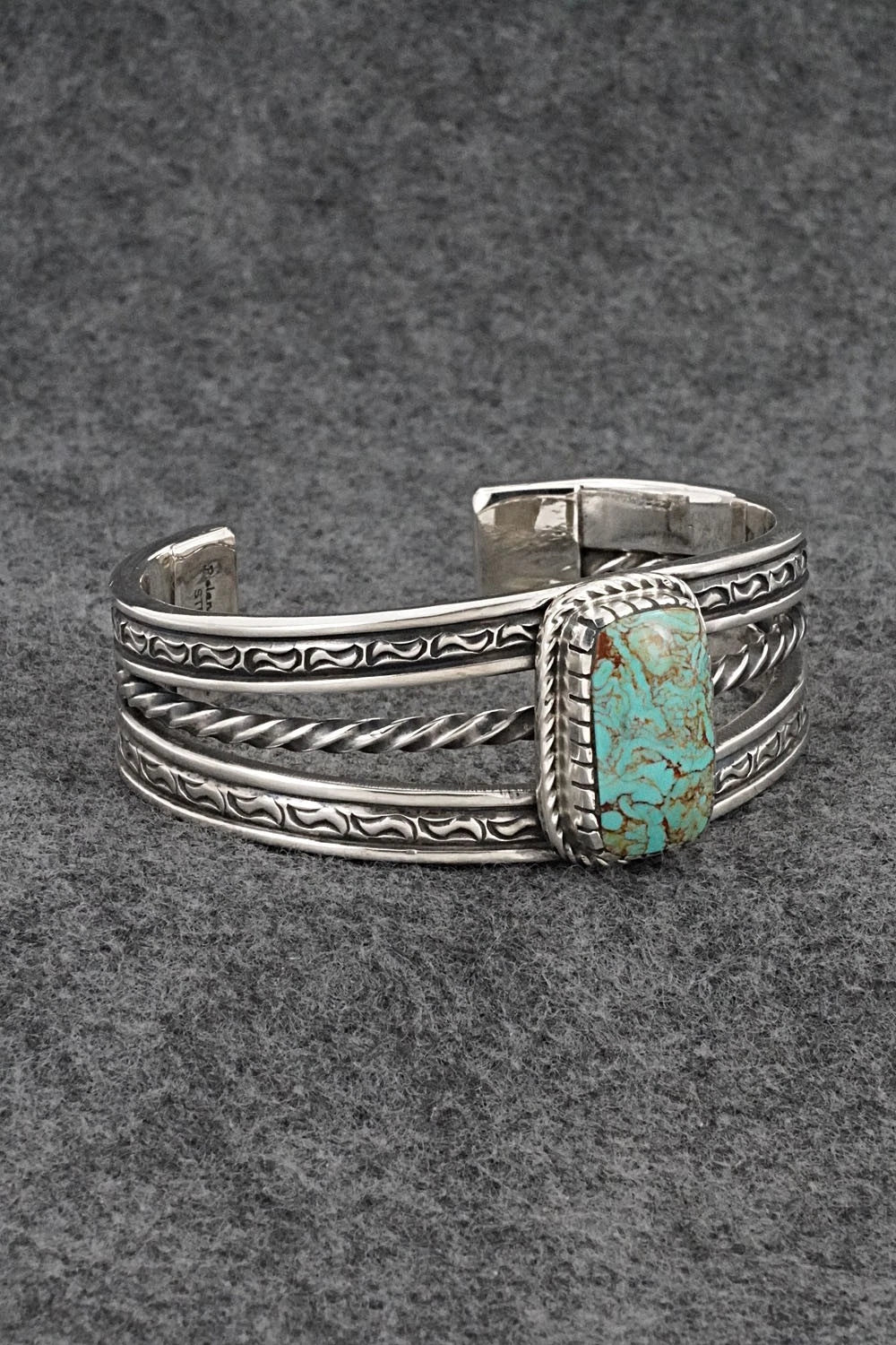 Turquoise & Sterling Silver Bracelet - Roland Dixson
