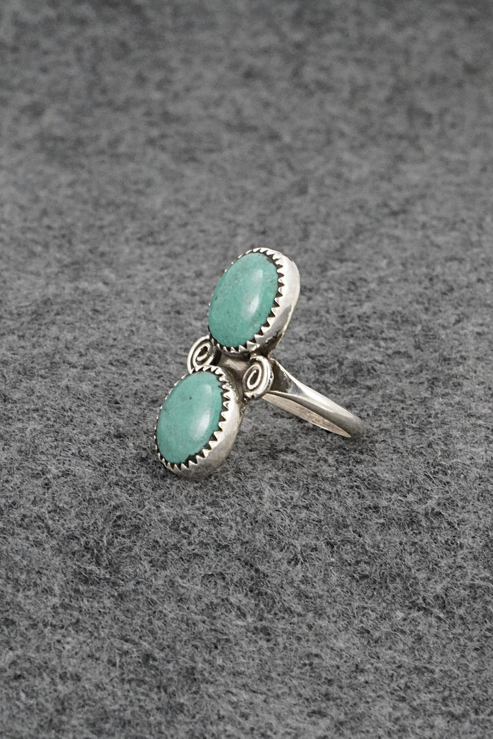 Turquoise & Sterling Silver Ring - Priscilla Reeder - Size 7