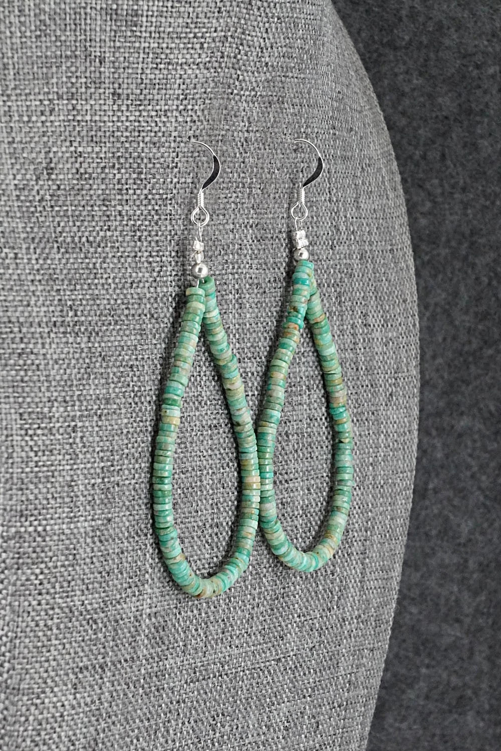 Turquoise & Sterling Silver Earrings - Doreen Jake