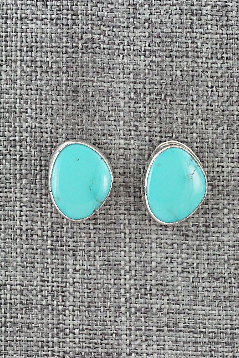 Turquoise & Sterling Silver Earrings - Marco Begaye